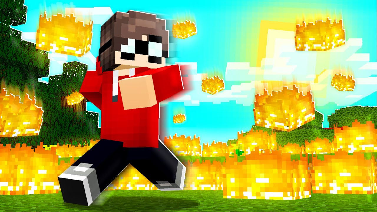 Minecraft But RAINING FIRE!