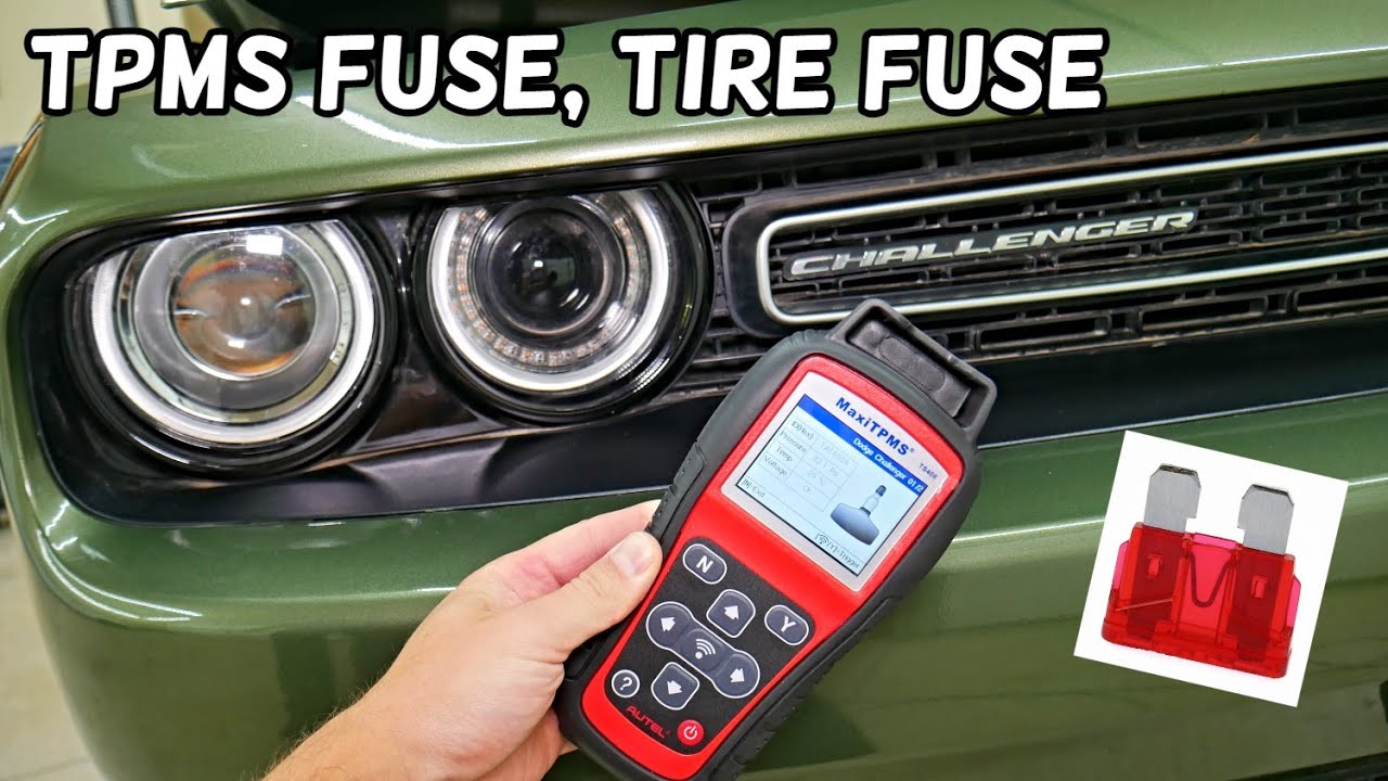 Расположение предохранителя системы контроля давления в шинах TPMS на Dodge Challenger. Замена пр...