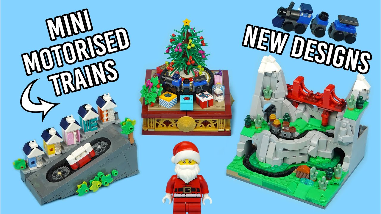 Действующая система мини-поездов LEGO — новые дизайны! 🚋🎄🏔