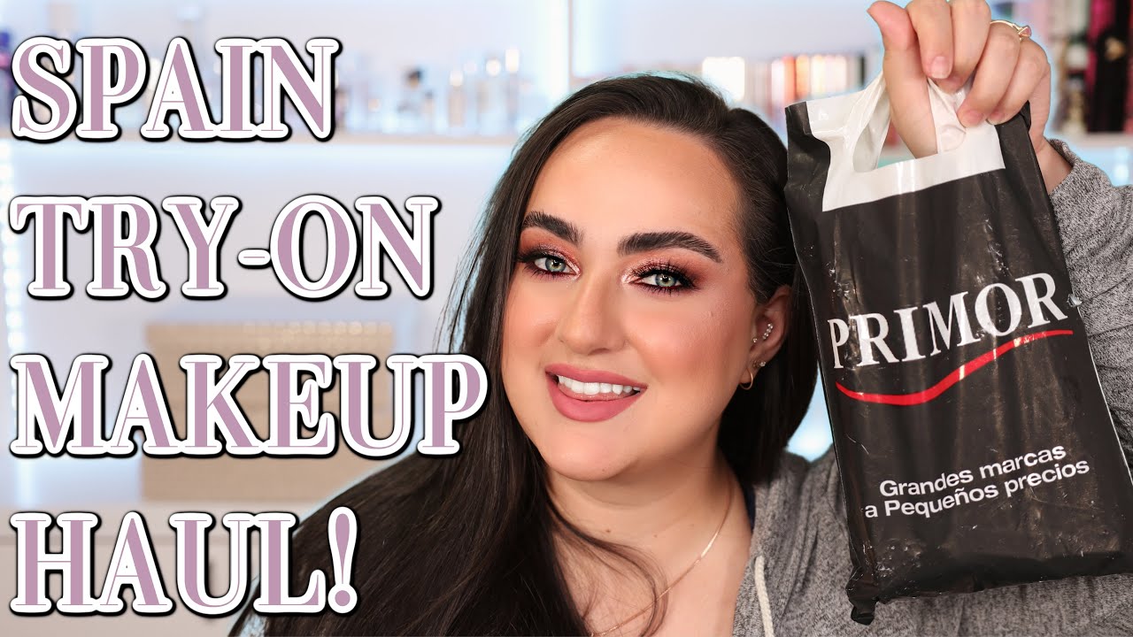 I WENT MAKEUP SHOPPING IN SPAIN! MAKEUP HAUL & TRY ON!