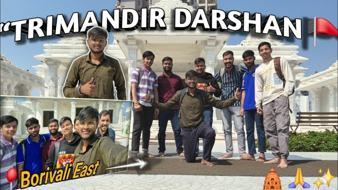 💯“Exploring Trimandir in Borivali East 😍✨ | Divine Experience”|| #trimandir #vlog 