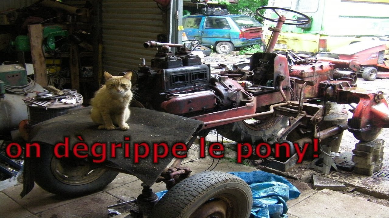 #1 Tracteurs Pony vérification moteur hanomag + mauvaise surprise sur l'entraînement des roue💧