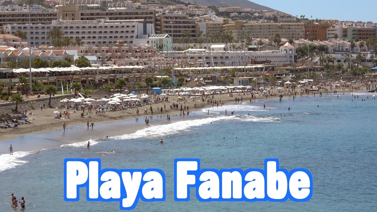 Playa Fanabe beach in Tenerife