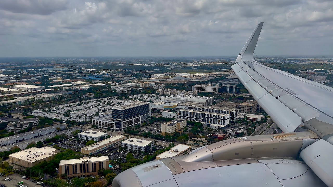 [4K] – Beautiful Miami Landing – American Airlines – Airbus A321-200NX – MIA – N435AN – SCS 1286