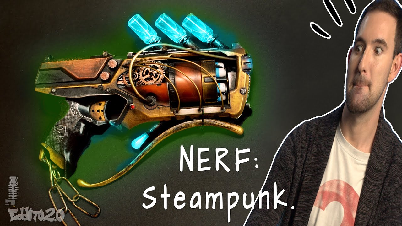 Nerf Steampunk mod - with LIGHTS!