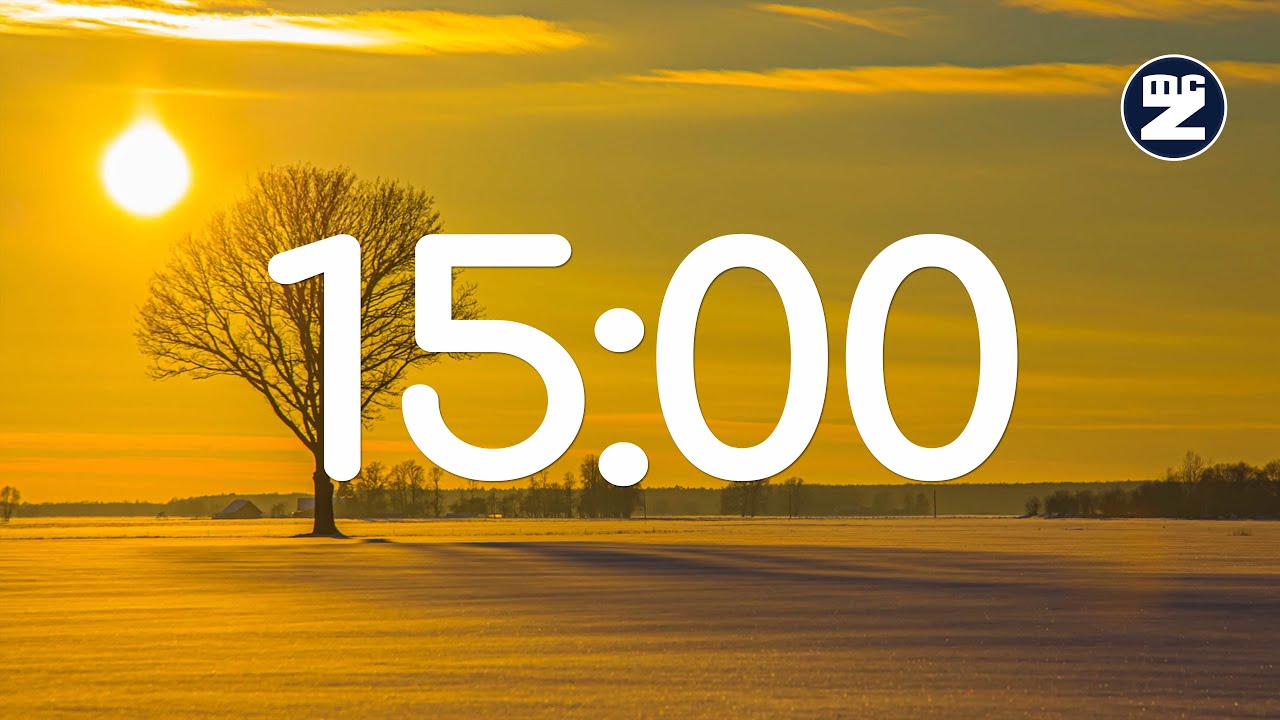 15 Minute Timer with Relaxing Music &ndash; Chill Countdown 15 minute - Ambient - Relax & Study