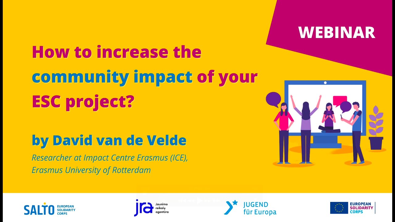 How to increase the community impact of your ESC project?