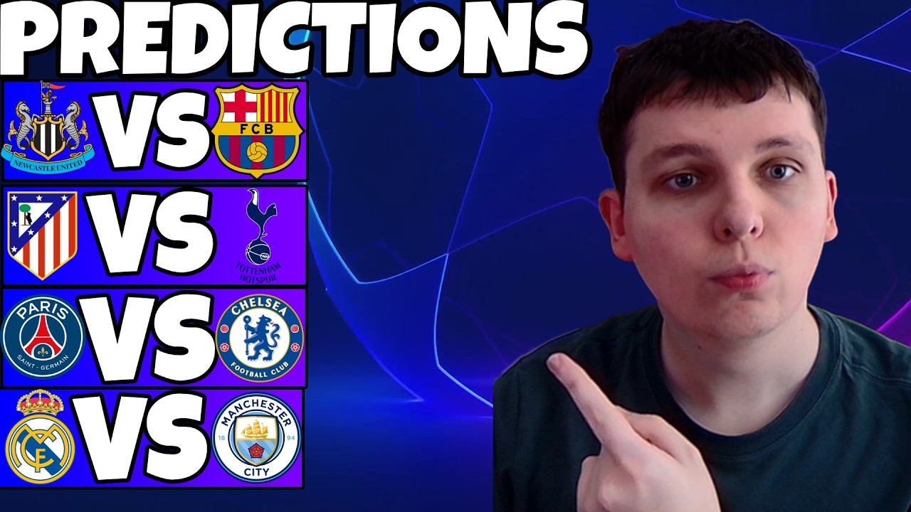 MY PREDICTIONS FOR THE CHAMPIONS LEAGUE 202526 ROUND OF 16 1ST LEG