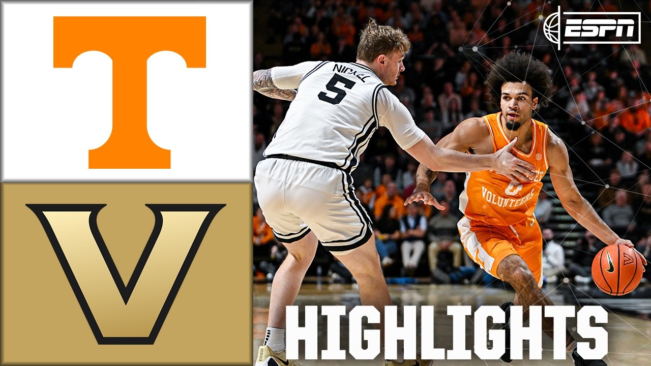 Tennessee Volunteers vs. Vanderbilt Commodores | Full Game Highlights | ESPN College Basketball