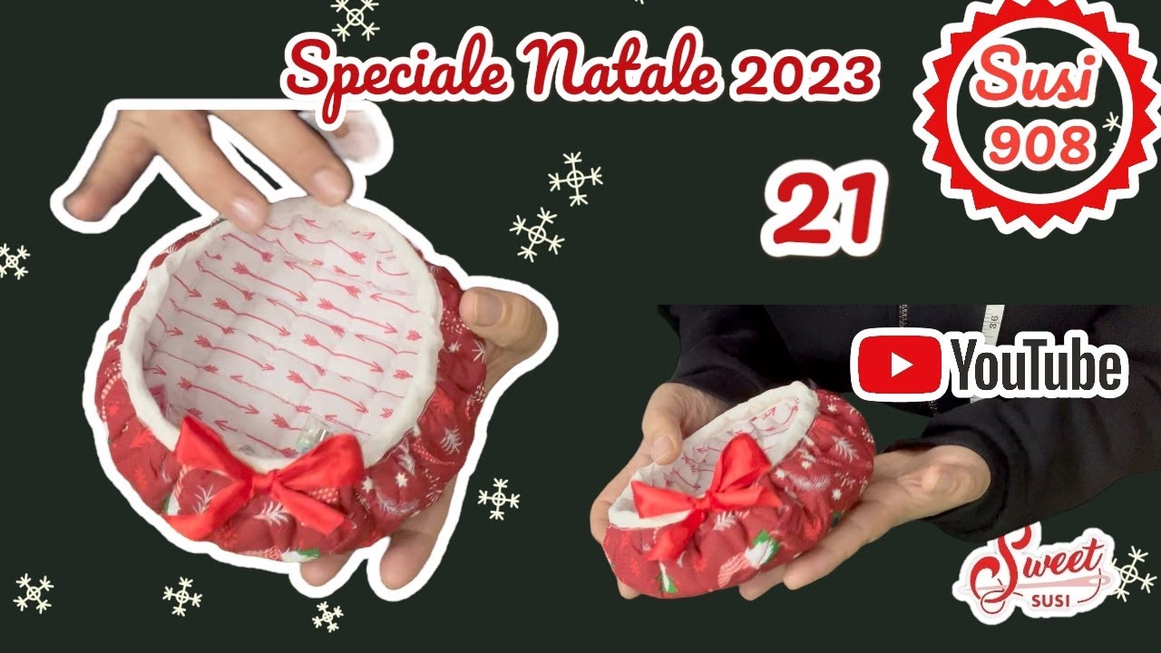 Cestino mini perfetto da regalare o da vendere | Tutorial cucito creativo  susi 908