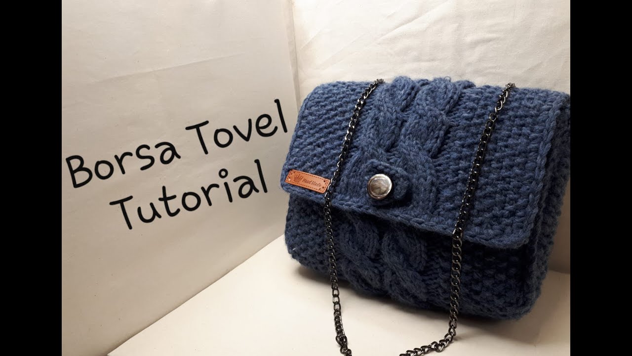 Tutorial-borsa tracolla Tovel -realizzata ai ferri