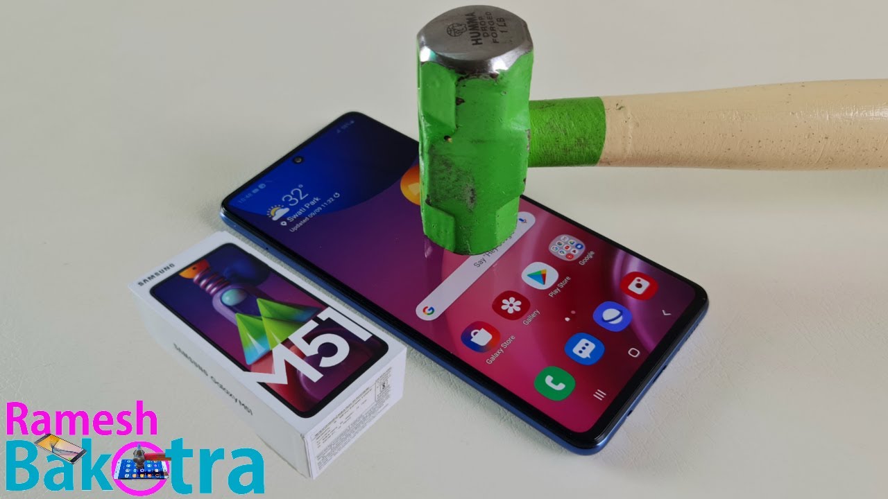 Samsung Galaxy M51 Screen Scratch Test
