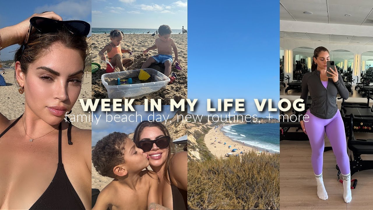 a week in my life as 25 year old mommy of 3♡ family beach day, fave mom hacks, and more!