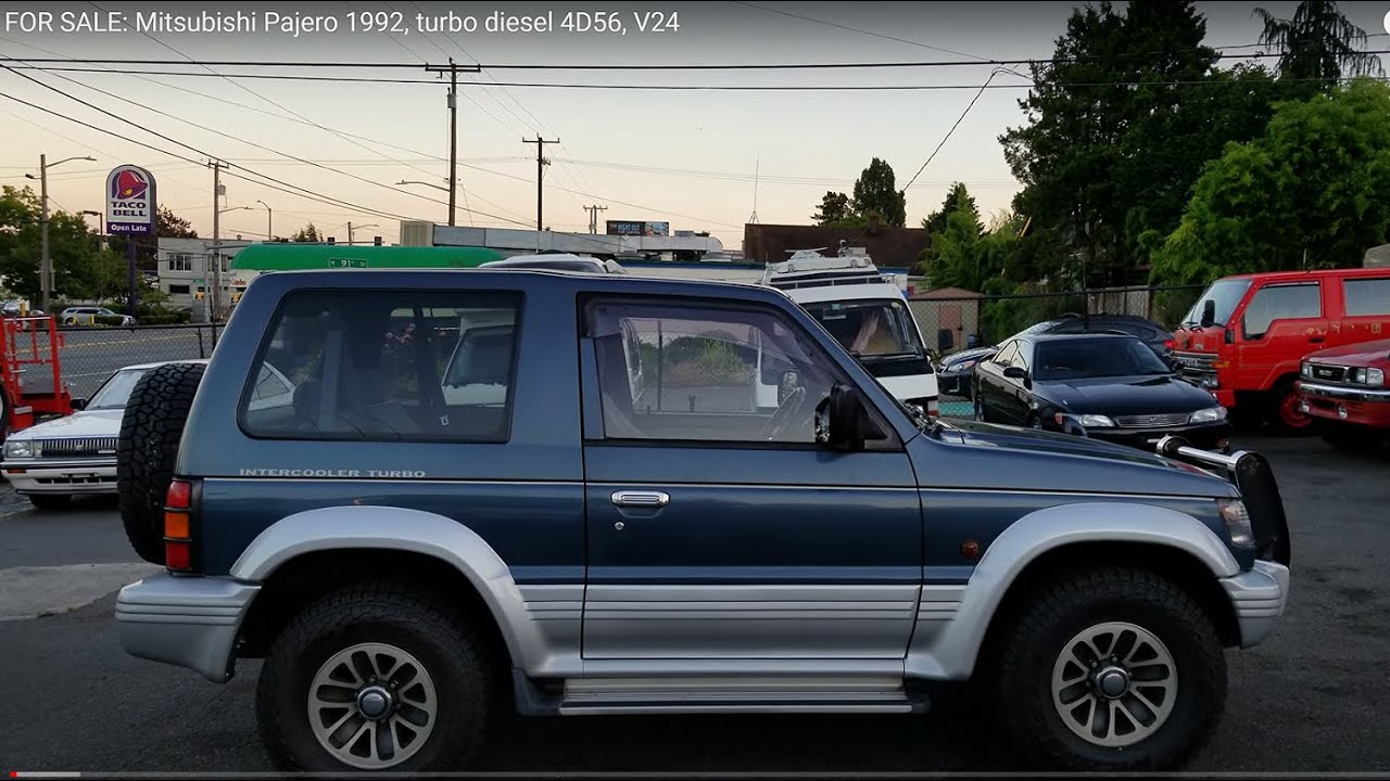 SOLD : Mitsubishi Pajero 1992, turbo diesel 4D56, V24 RHD JDM