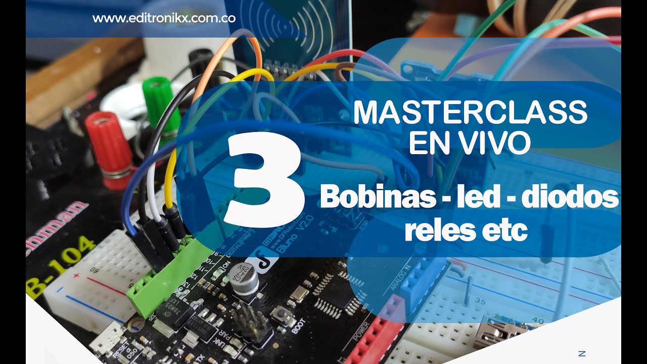 Masterclass: componentes electronicos , reles, potenciometros, bobinas, fusibles etc