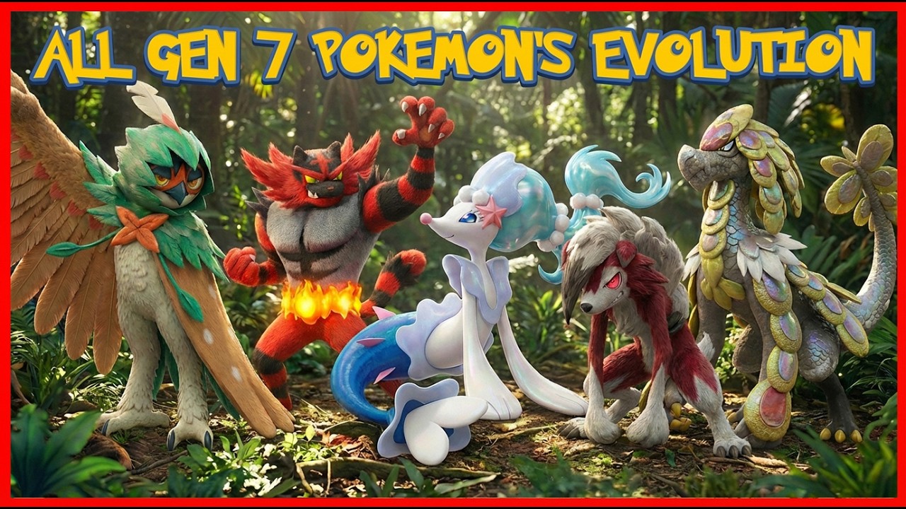 All Gen 7 Pok&eacute;mon's fusion evolution  For 88 Alola Pok&eacute;mon Real life Documentary Style