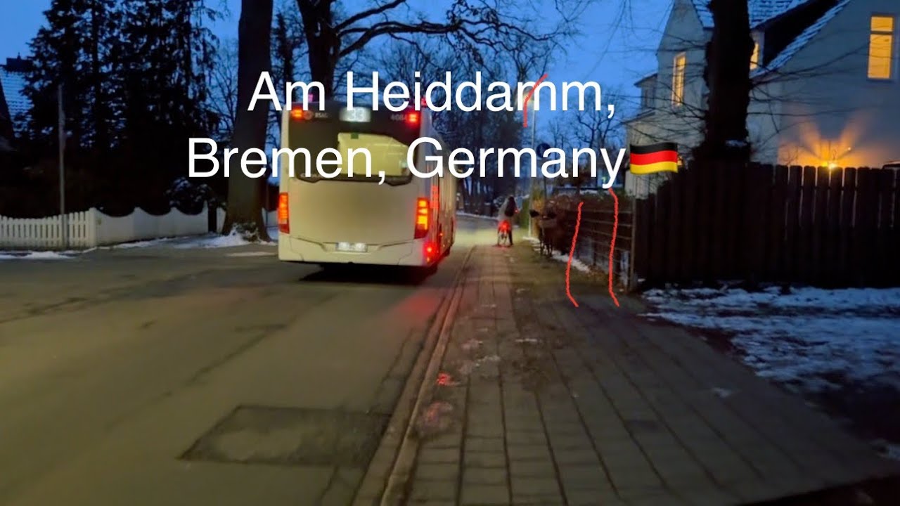 Am Heiddam, Bremen, Germany 🇩🇪| street | #bremen #snow #germany #fypシ #wintervibes #travel #viral 
