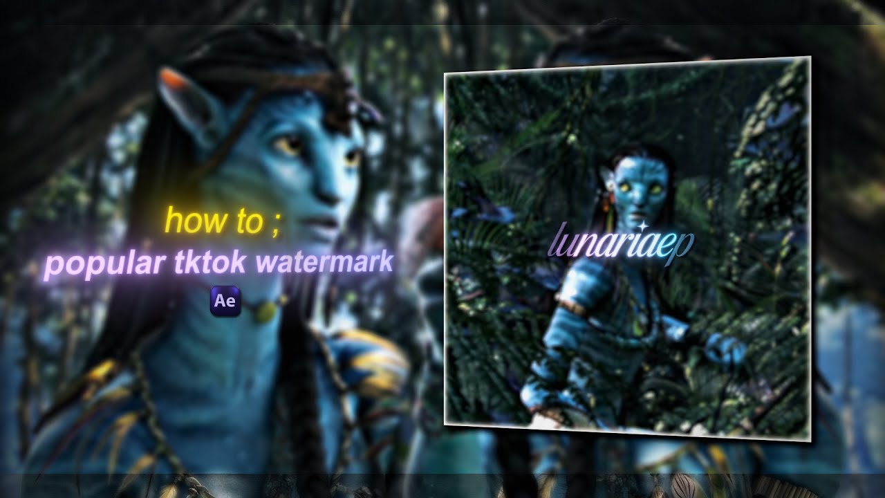 kziev inspired tiktok watermark tutorial ; after effects