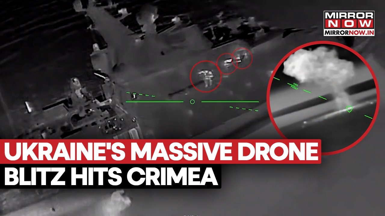 Ukraine's Massive Drone Blitz Hits Crimea, Russian Warships, Pantsir-S1 Defence System Destroyed