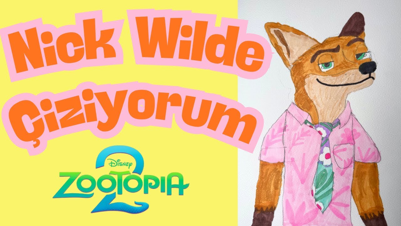 NICK WILDE Nasıl Çizilir🦊ZOOTOPIA 2 Karakterleri Çiziyorum🧡