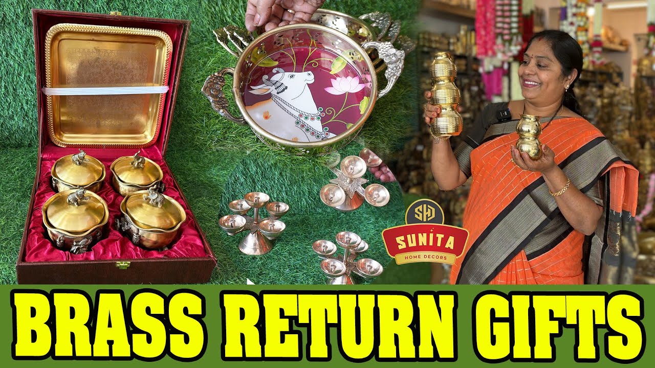 300 నుంచి 600 రూపాయల వరకూ Brass రిటర్న్ గిఫ్ట్ Items| Sunita Home decors |TTH|