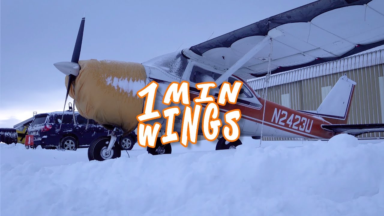 ✈️ ❄️ 🔥 😁 Warming Your Airplane for Winter Flying -- #1MinuteWings