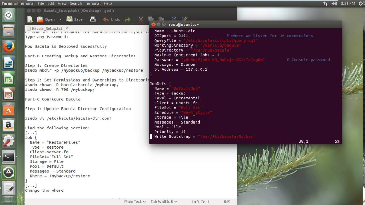 Развертывание сервера резервного копирования Bacula на Ubuntu 15.04