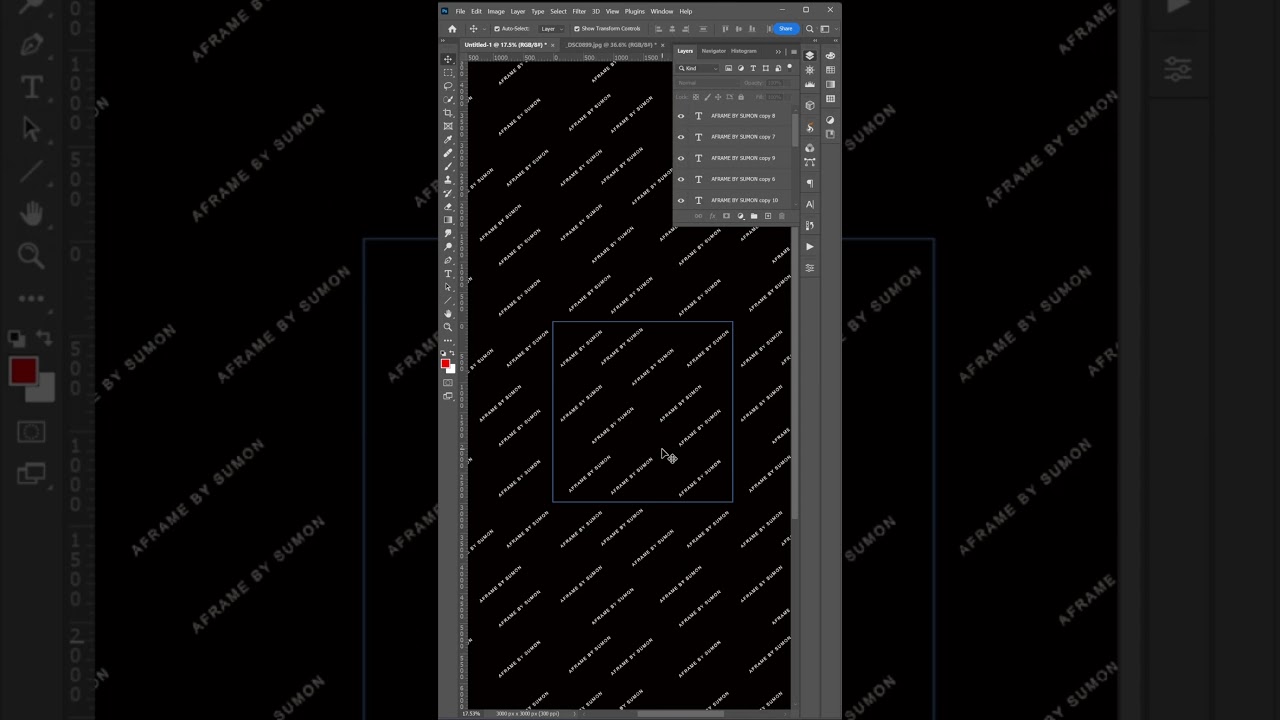 Watermark Pattern Making In Photoshop - Photoshop Tutorial