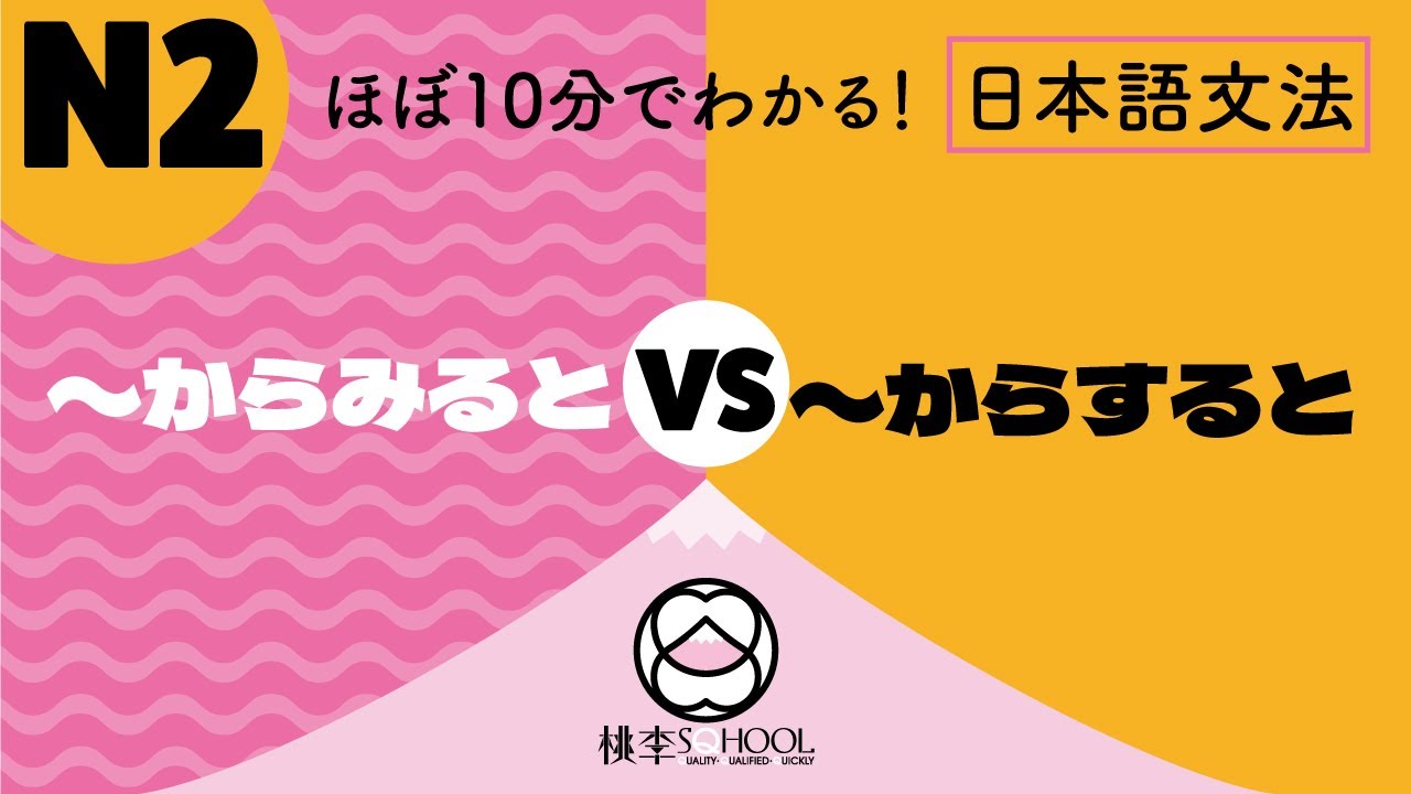 EP49-3【ほぼ10分でわかる！相似文法比較】N2｜〜からみると、〜からすると