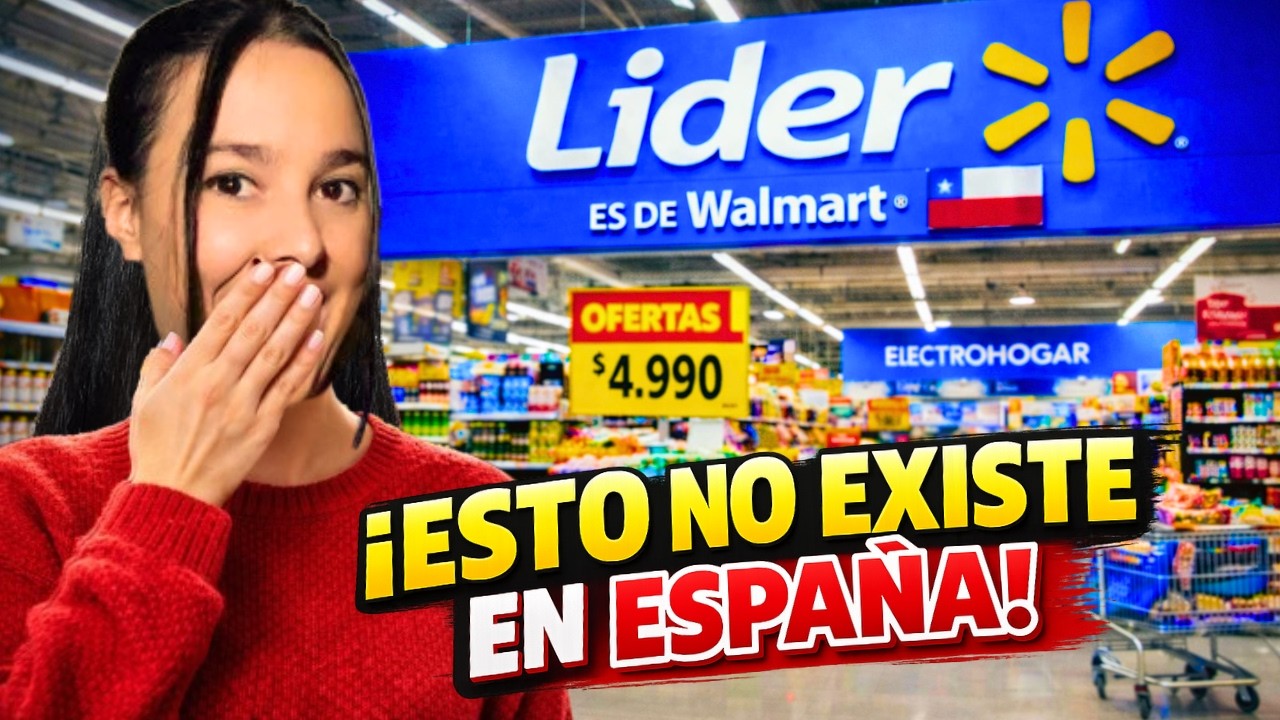 ESPAÑOLA reacciona a un SUPERMERCADO CHILENO ¡Esto no existe en España!