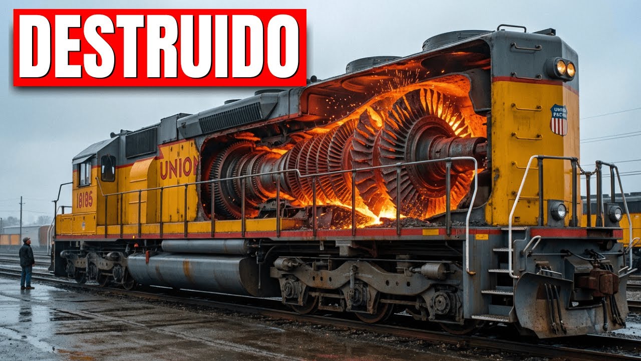 Union Pacific introdujo Polvo de Carbón en una Turbina y lo Destruyó con un Chorro de Arena