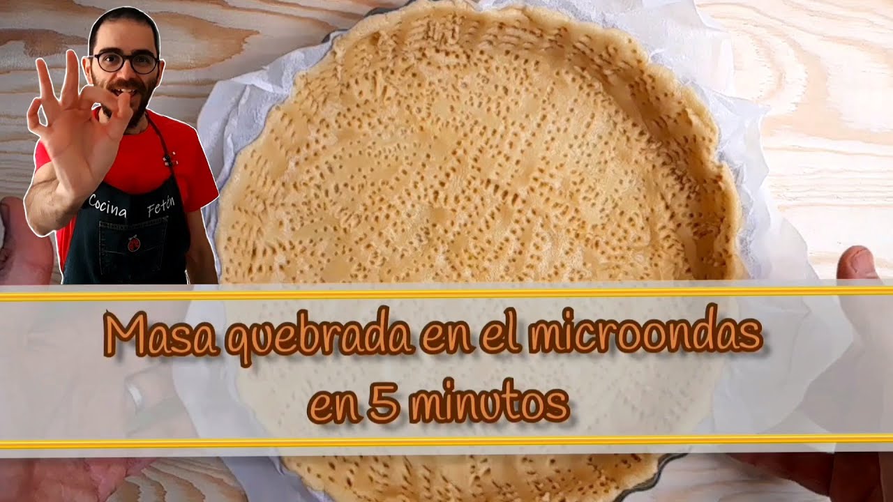 🥧 Cómo se hace MASA QUEBRADA dulce o salada en el MICROONDAS - Quiche Lorraine -Tarta de  manzana 🐞👌
