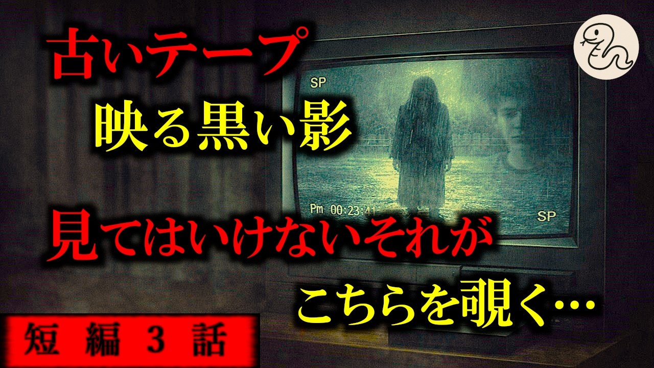 【ゆっくり 怖い話 怪談】映像に残されたヒッチハイク。映された奇妙な影は、画面の外にまで…【ホラー短編３話】【作業用 睡眠用】