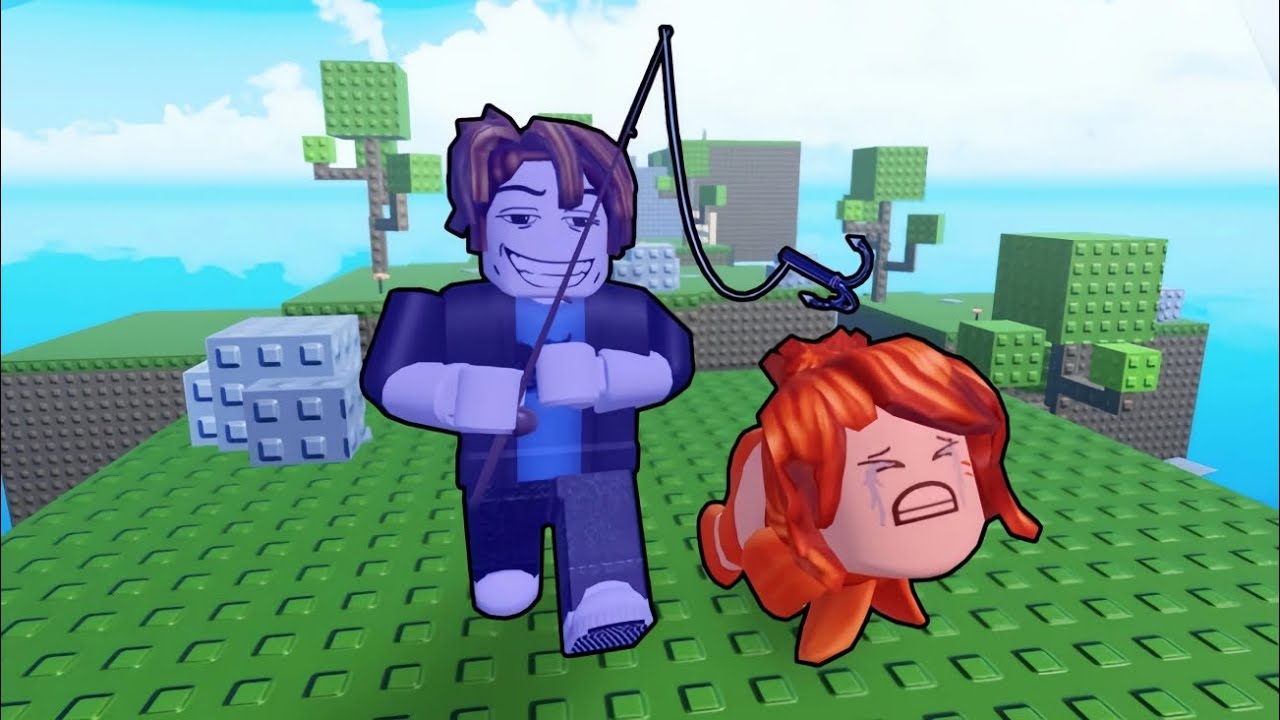 ROBLOX：我变成了一条鱼然后被我老弟钓起来了