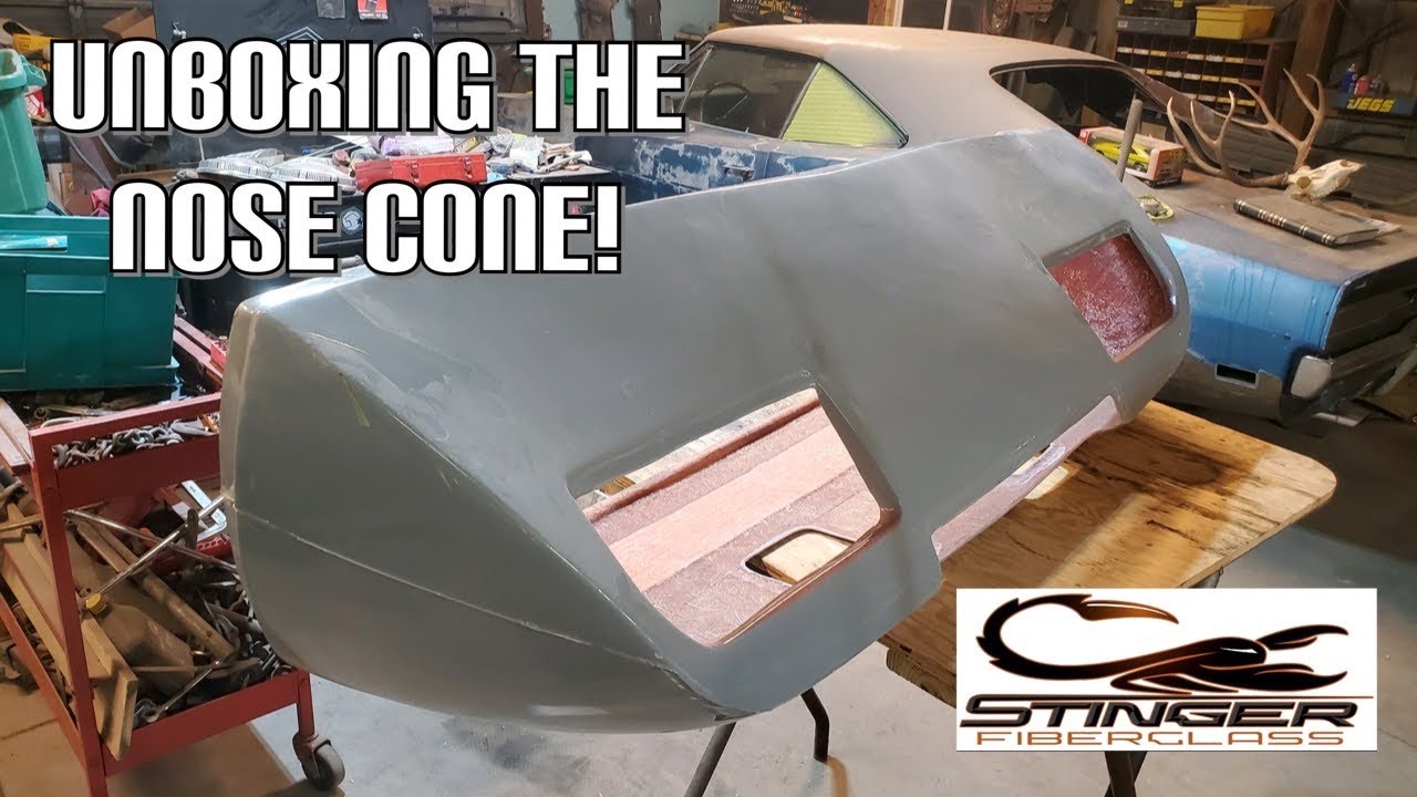 Stinger Fiberglass Daytona Nose Cone for the 1969 dodge Daytona clone Build! // Unboxing