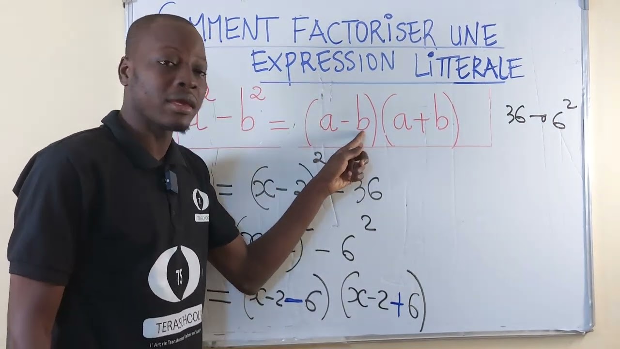 Factoriser une expression litt&eacute;ral 3&egrave;me #maths #fonction #education #mathematics #apprends