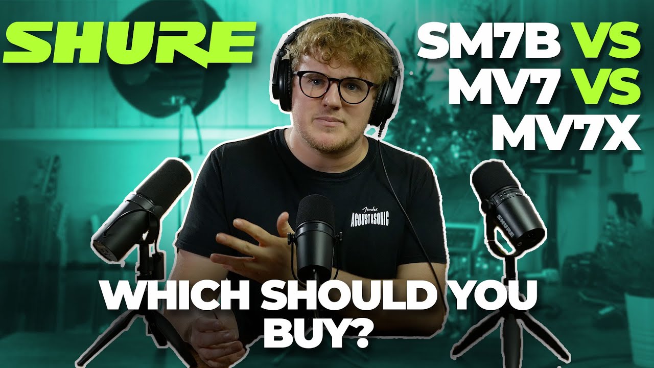 Shure SM7B против MV7 против MV7X | Что купить?