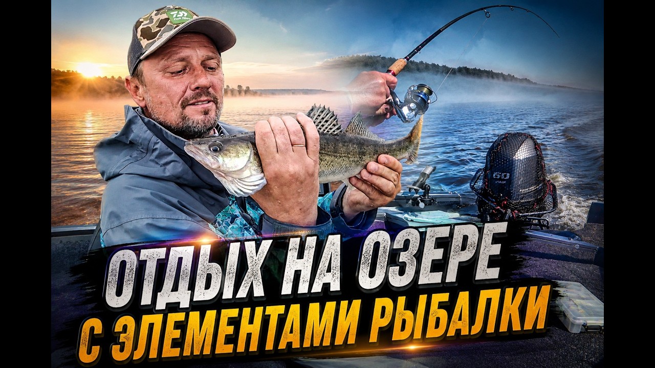 И туман нам не помеха. Отдых на озере с элементами рыбалки. Cope Burtnieku ezerā.