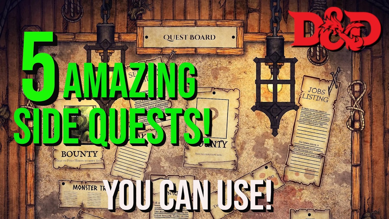 5 Amazing Side Quests To Use In Your Dungeons & Dragons / TTRPG Campaign