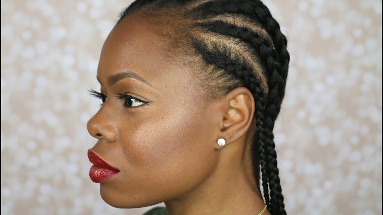 How to Cornrow Your Own Hair | Beginner Friendly | MariaAntoinetteTV