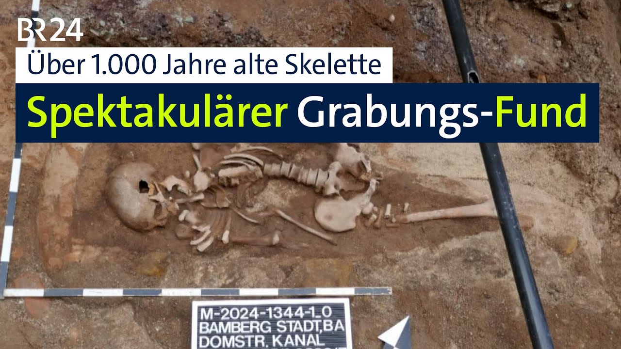 Arch&auml;ologen entdecken &uuml;ber 1.000 Jahre alte Skelette in Bamberg | BR24