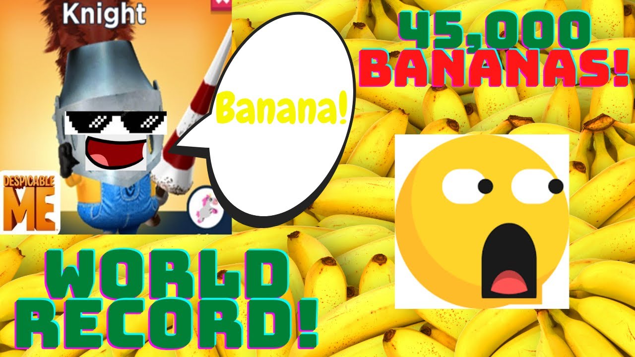 WORLD RECORD! MINION RUSH! 45,000 BANANAS! ONE REVIVE!😱😱😱😀
