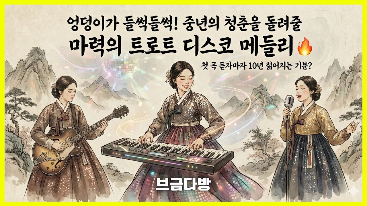 🕺 엉덩이가 들썩들썩! 중년의 청춘을 돌려줄 마력의 트로트 디스코 메들리 🔥 