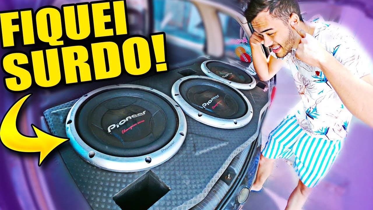 Veja a PRESSÃO DO GRAVE Dessa CAIXA no SOM do CORSA ! *grave absurdo*