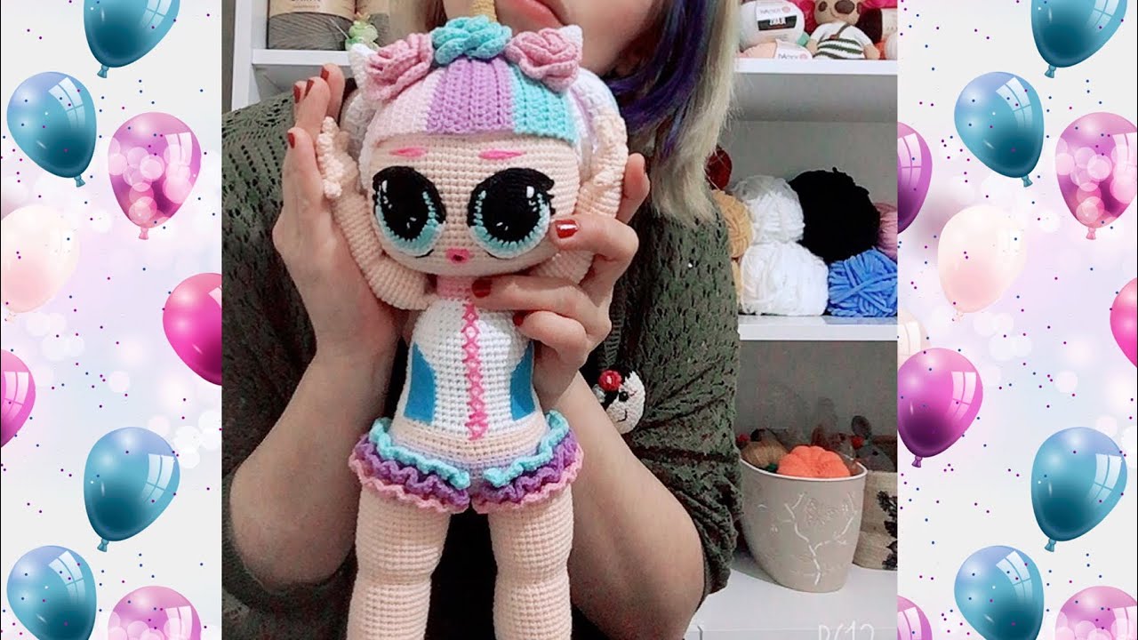 AMİGURUMİ UNICORN LOL BEBEK (Bacak birleştirme ve Etek yapımı)#amigurumilolbebekyapımı