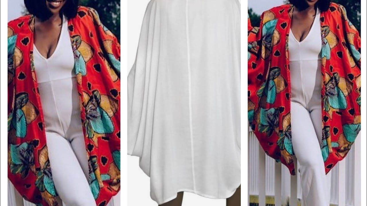 How to Make a Cocoon Jacket / How to Cut and Sew a Cocoon Suit Jacket | Rectangular Jacket.