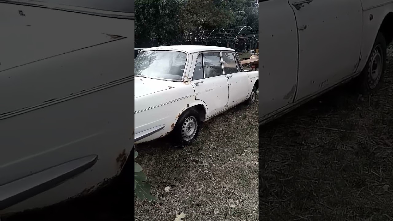 Old Car SIMCA 1505 SPECIAL 5 speed rusty stop after 43 year 1969 #vintage