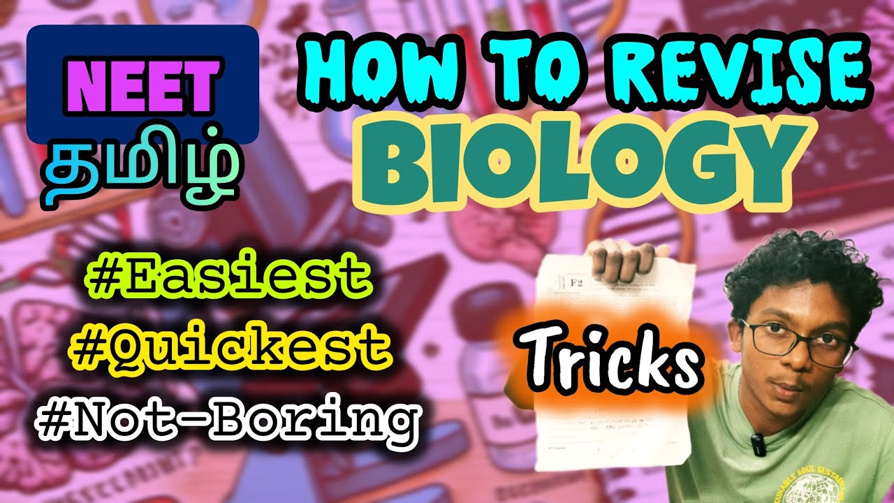 Revise Biology like this & 360/360 in NEET !!! NEET Tamil Strategies, Best sources & Books too!!