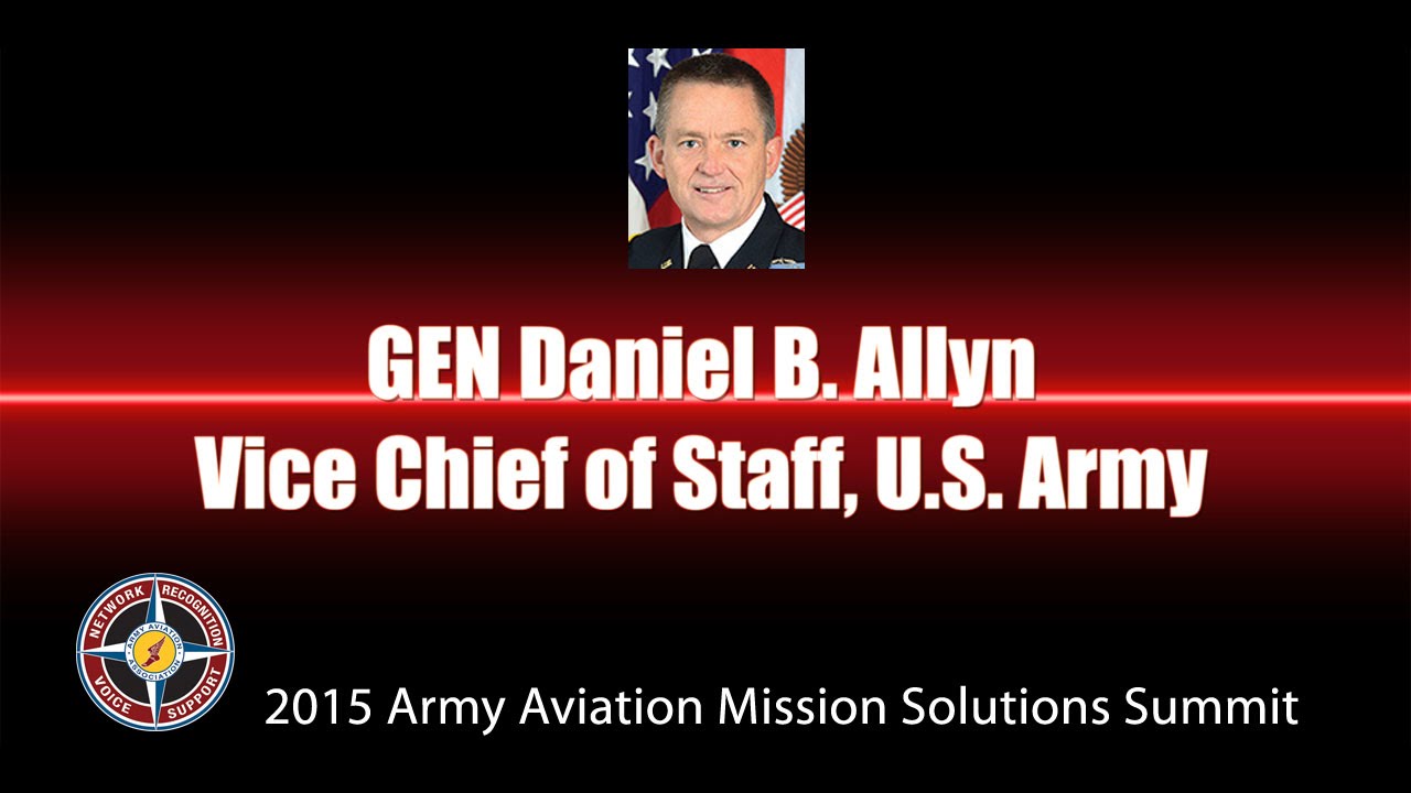GEN Daniel B. Allyn, Vice Chief of Staff, U.S. Army