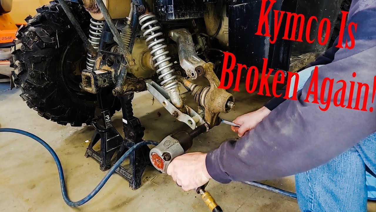 Kymco 450i Rear Knuckle Replacement.   #diy #atv #kymco